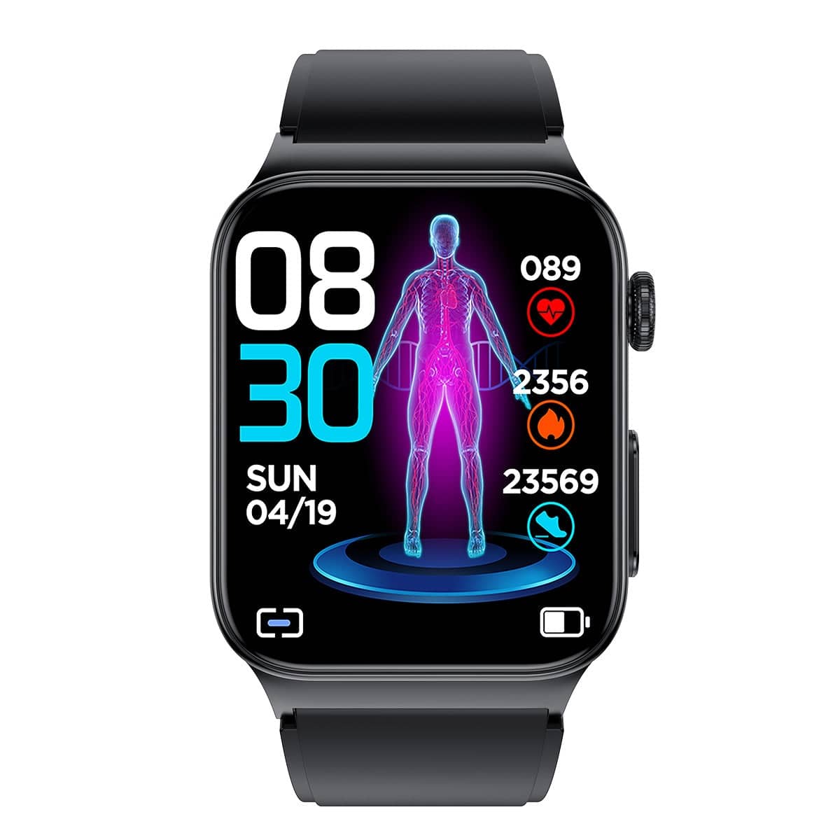 TH27 High-end ECG/PTT/HRV and Blood Glucose Blood Pressure Heart Rate Smart Health Watch