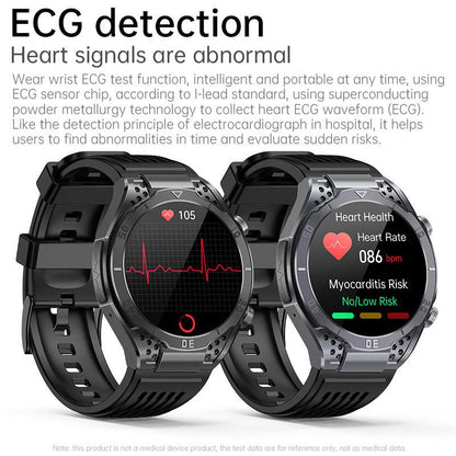 TH17 AMOLED ECG Blood Glucose Blood Pressure Heart Rate Bluetooth Voice Call Smart Watch