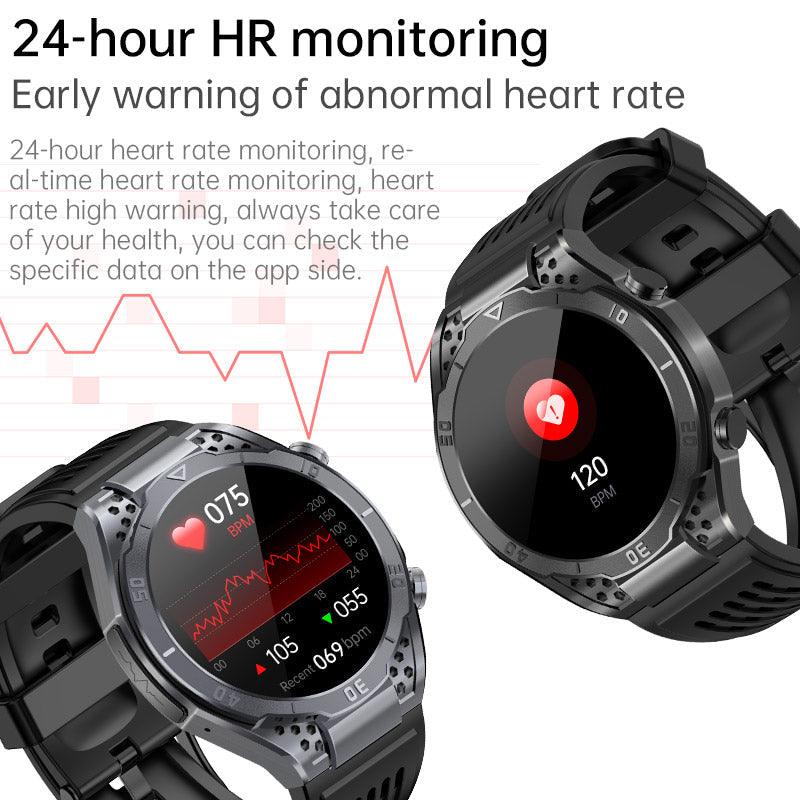 TH17 AMOLED ECG Blood Glucose Blood Pressure Heart Rate Bluetooth Voice Call Smart Watch