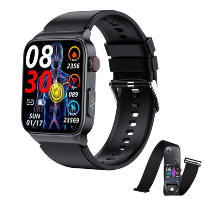 TH27 High-end ECG/PTT/HRV and Blood Glucose Blood Pressure Heart Rate Smart Health Watch