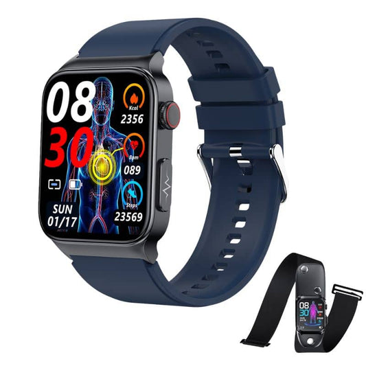 TH27 High-end ECG/PTT/HRV and Blood Glucose Blood Pressure Heart Rate Smart Health Watch