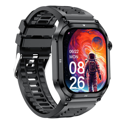 TH12 AMOLED Slim Blood Glucose Outdoor ECG/EKG Bluetooth Calls Health Measurement Smart Watch