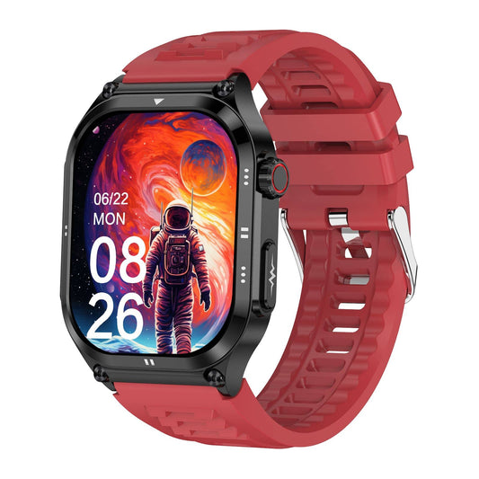 TH12 AMOLED Slim Blood Glucose Outdoor ECG/EKG Bluetooth Calls Health Measurement Smart Watch